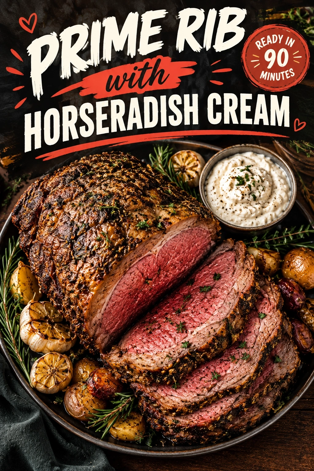 Prime Rib with Horseradish Cream | Best Holiday Roast Beef Dinner Recipe recipe